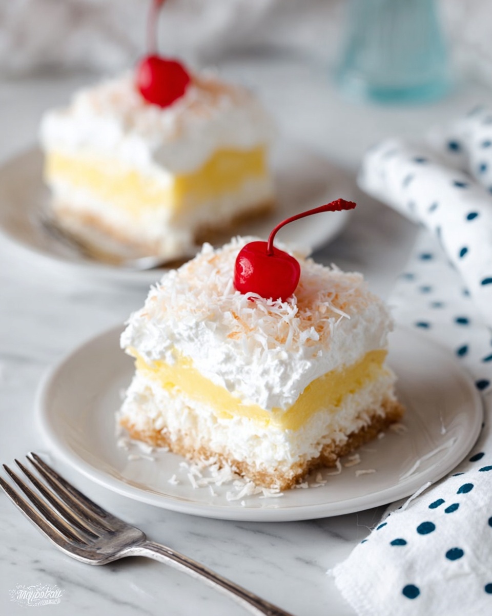 Pina Colada Lush Cake Recipe - Recipe Image