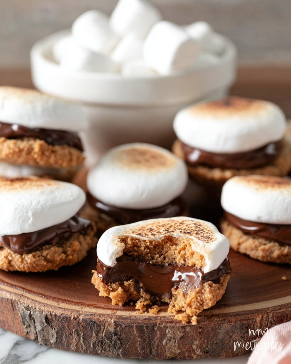 Peanut Butter Cup S'mores Bites Recipe - Recipe Image
