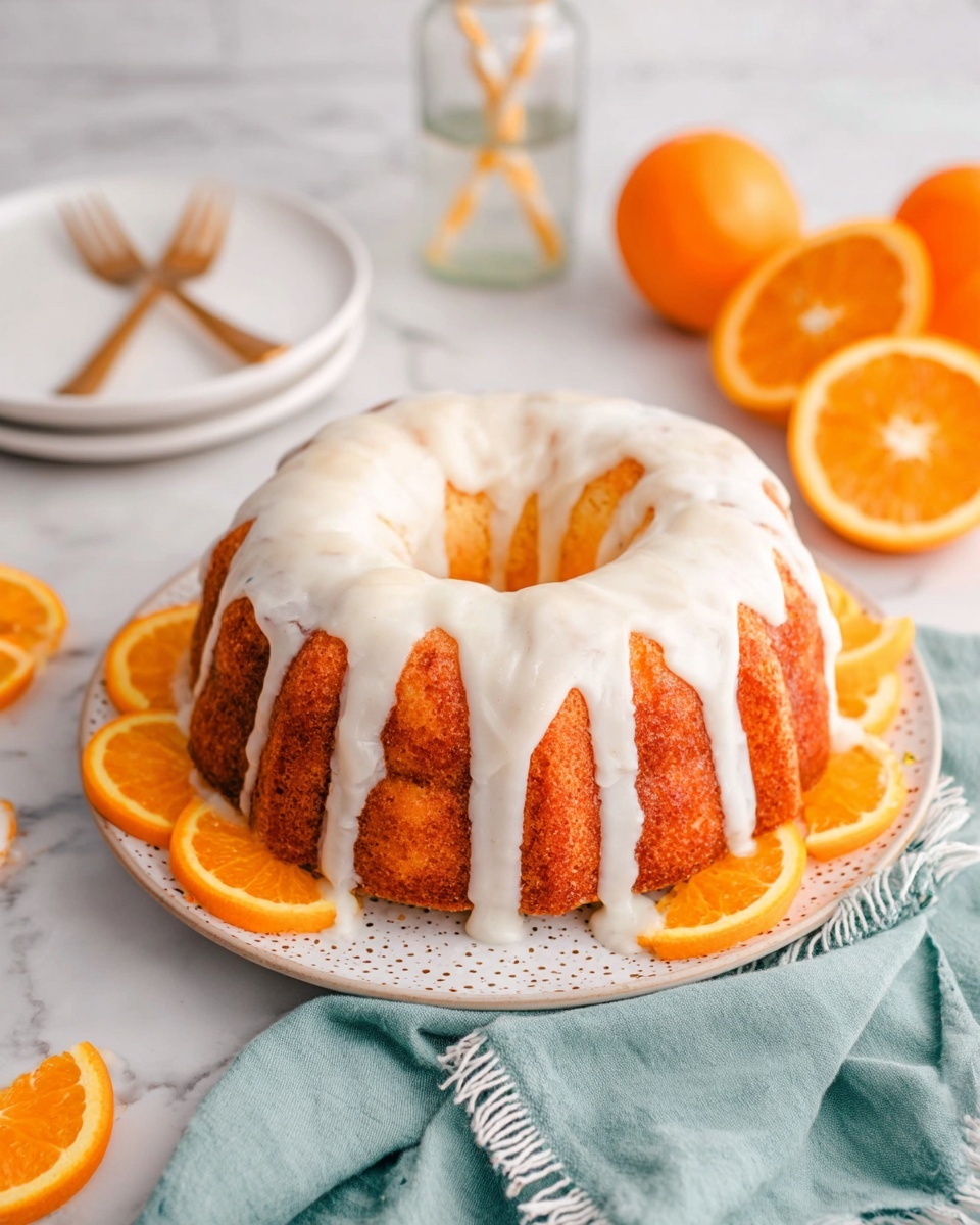 Orange Juice Cake with Citrus Glaze Recipe - Recipe Image