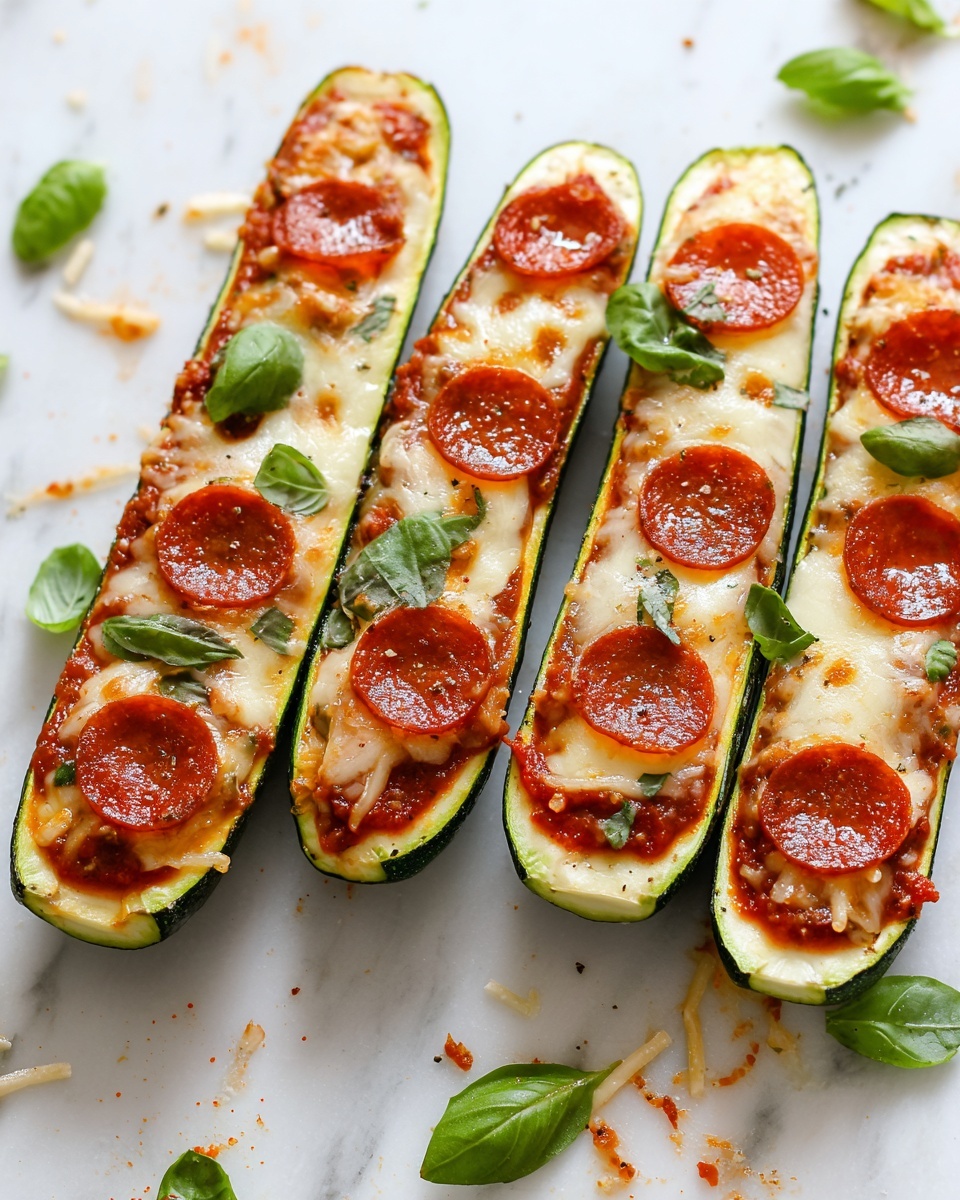 Zucchini Pizza Boats Recipe - Recipe Image