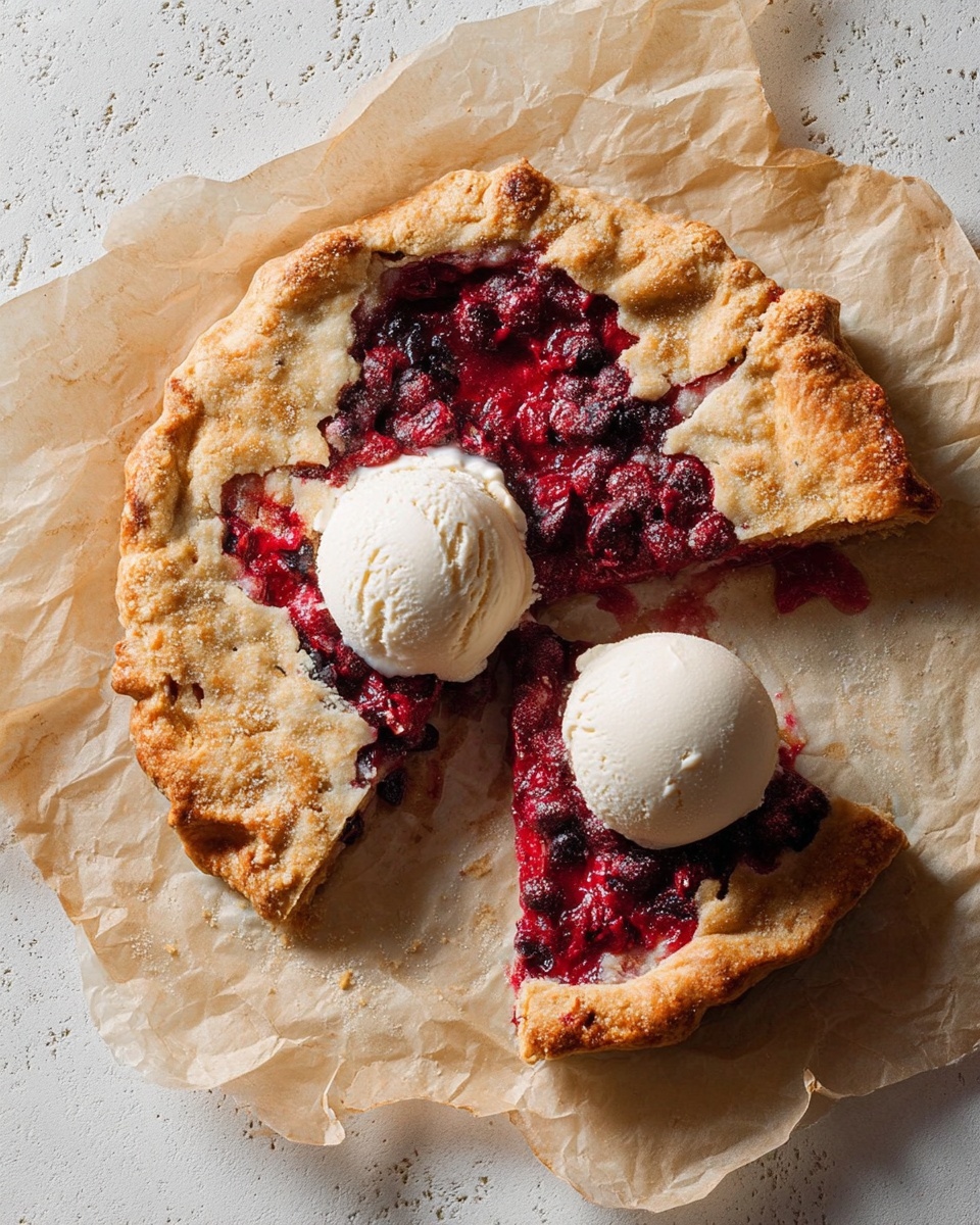 Rustic Cranberry Galette Recipe - Recipe Image