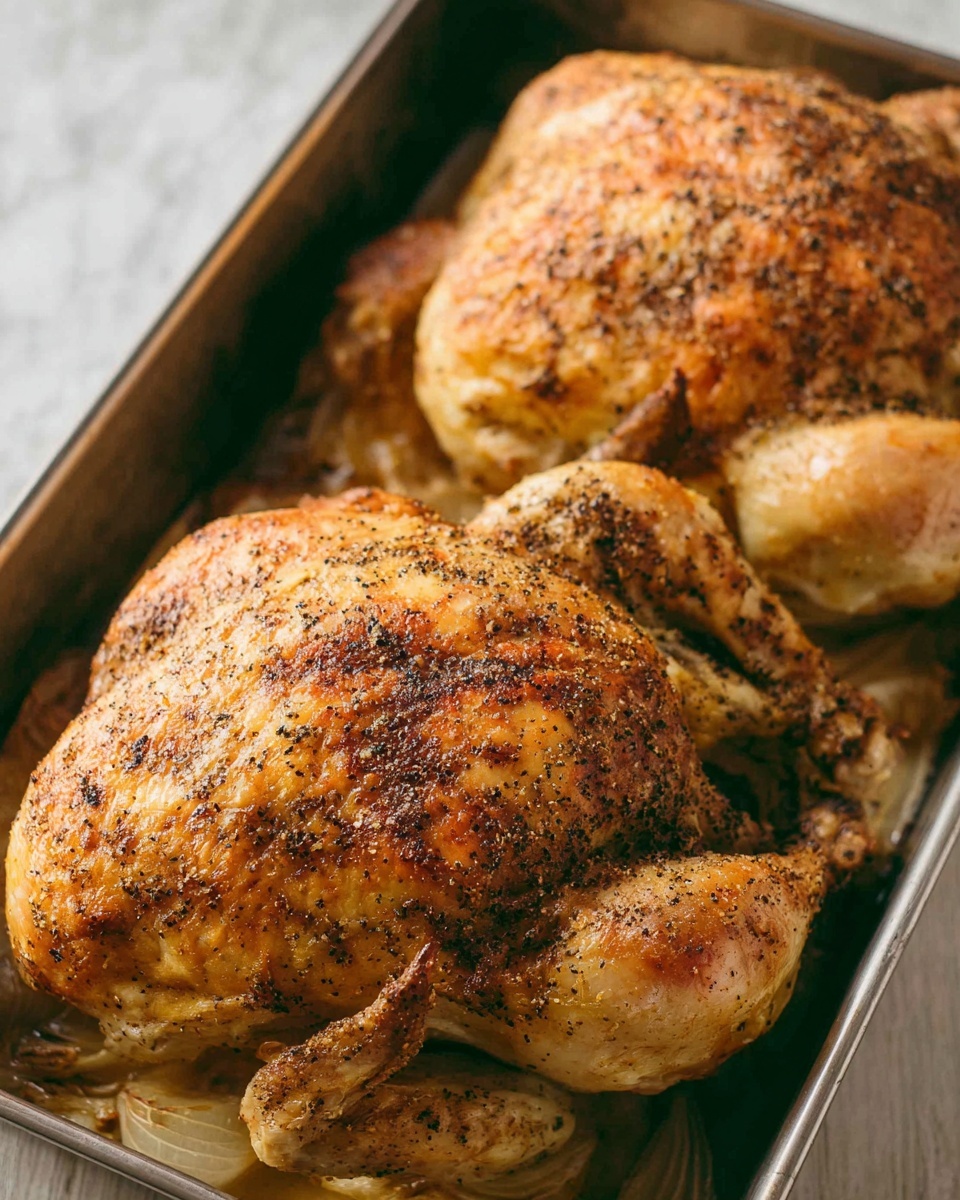Two Whole Roasted Chickens with Classic Chicken Gravy Recipe - Recipe Image
