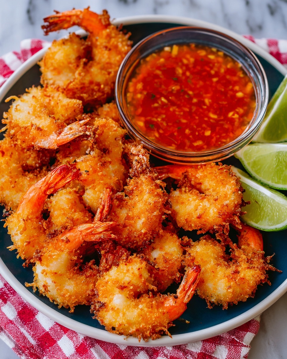 Coconut Shrimp with Sweet Chili-Apricot Dipping Sauce Recipe - Recipe Image