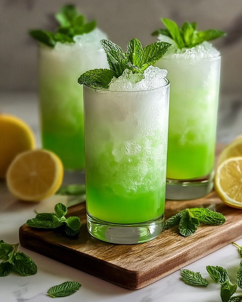 Refreshing Minty Lemonade Fizz Recipe - Recipe Image