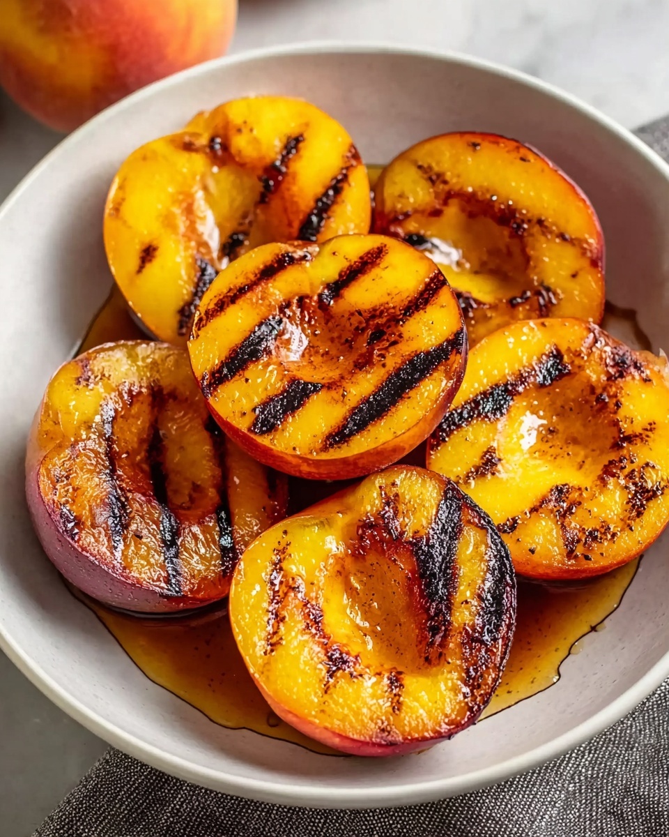 Sweet and Irresistible Brown Sugar Grilled Peaches: The Perfect Summer Dessert Recipe - Recipe Image