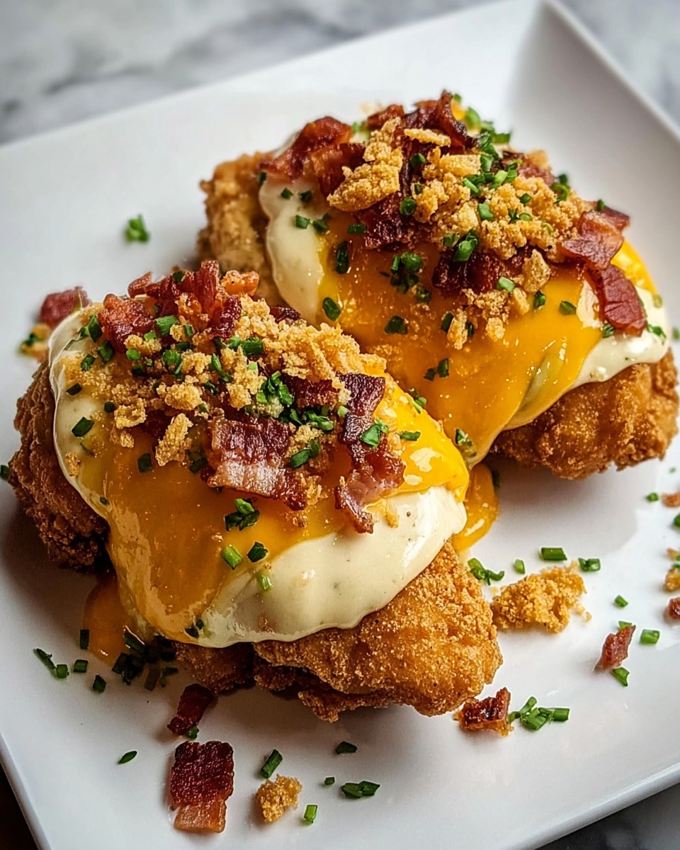 Cream Cheese and Bacon Stuffed Doritos Chicken Recipe - Recipe Image