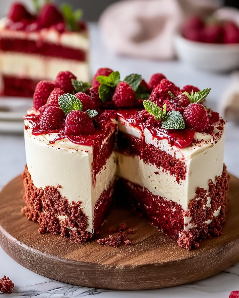 Red Velvet Cheesecake Recipe - Recipe Image