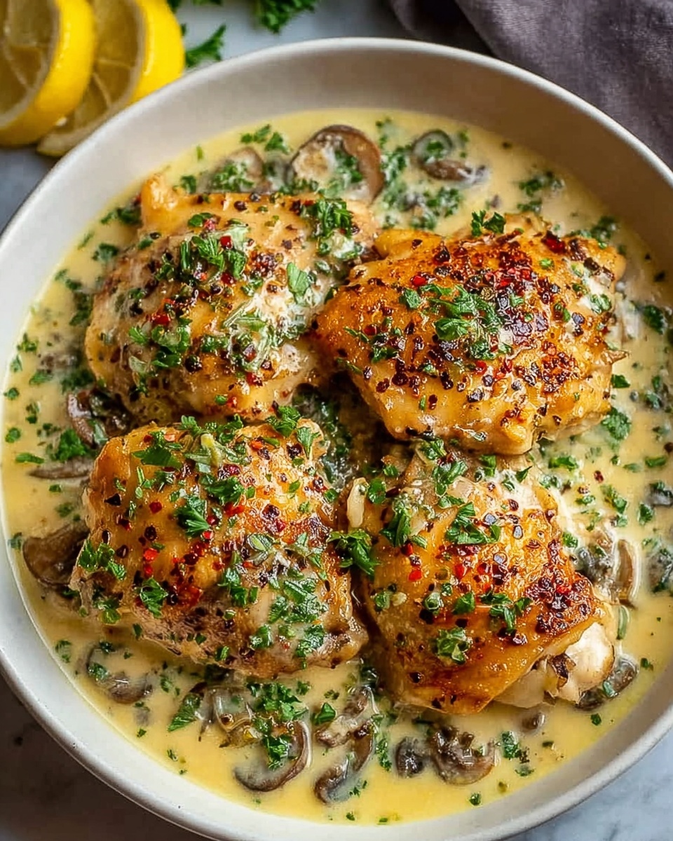 Irresistible Creamy Garlic Chicken Recipe - Recipe Image