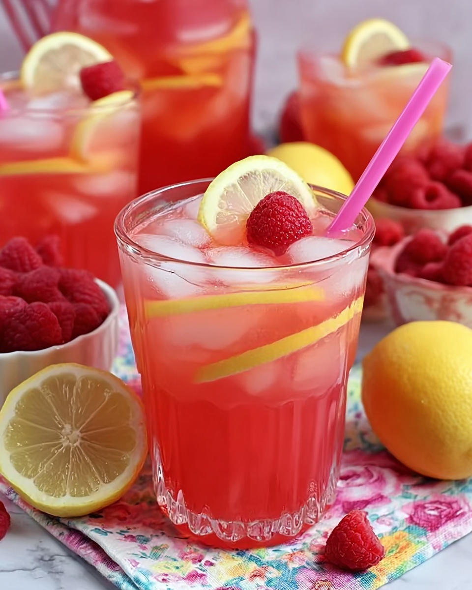 Raspberry Peach Lemonade Recipe - Recipe Image