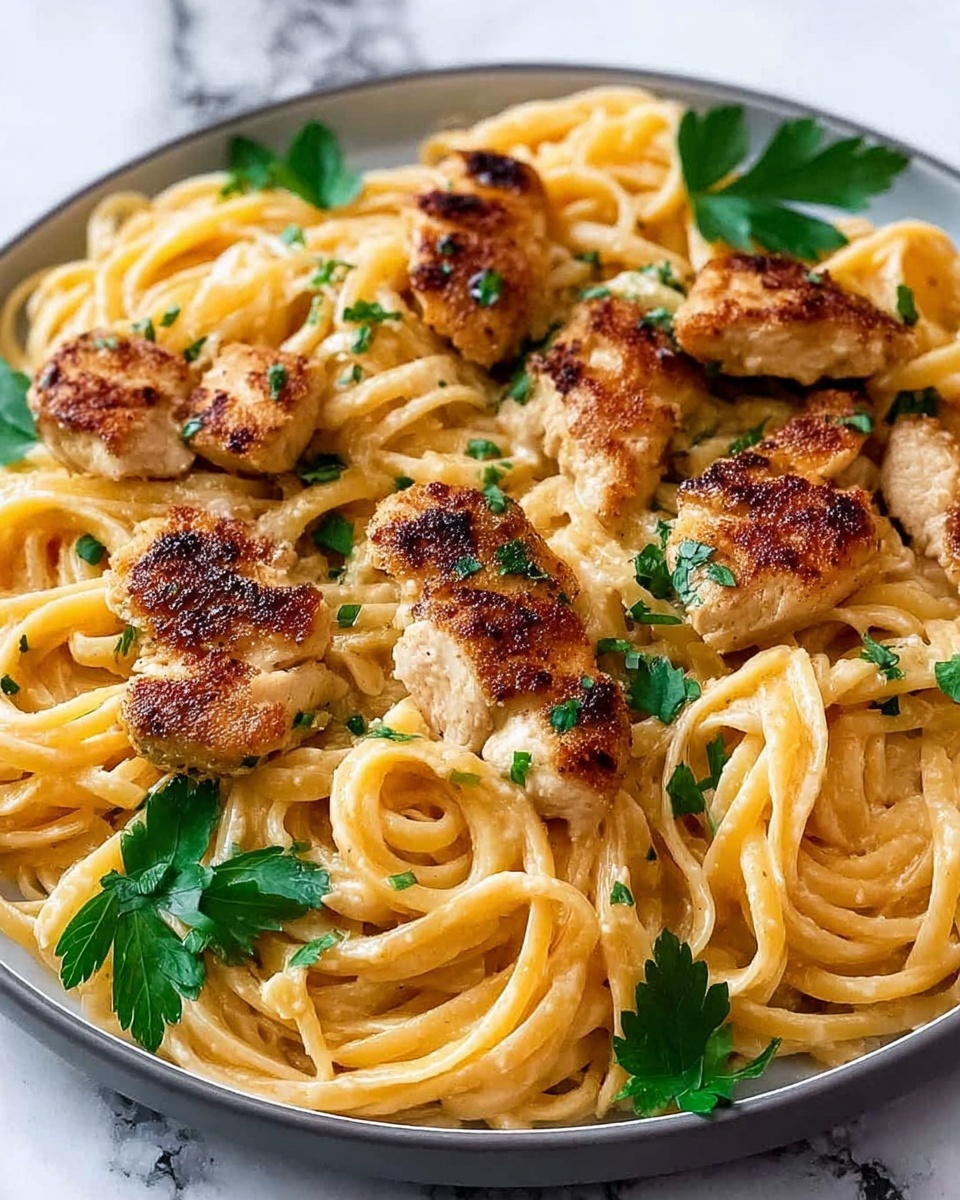 Cowboy Butter Chicken Linguine Recipe - Recipe Image