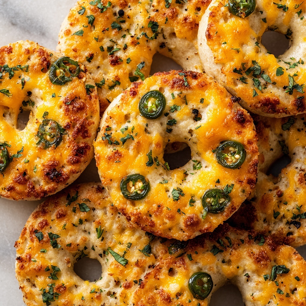Cheddar Jalapeño Greek Yogurt Bagels: No Yeast, All Flavor Recipe - Recipe Image