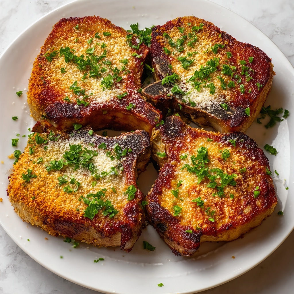 Garlic Parmesan Pork Chops Recipe - Recipe Image
