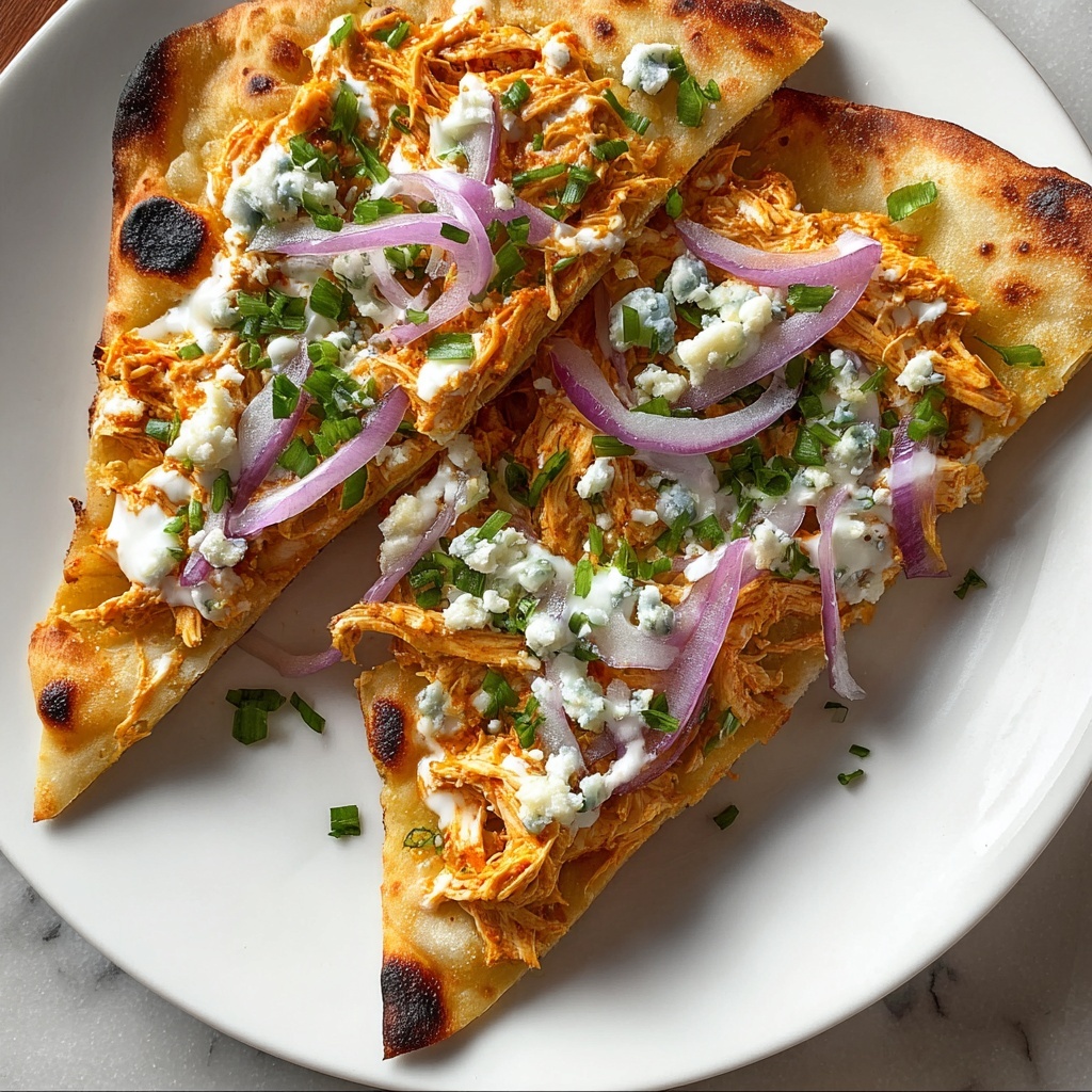 Buffalo Chicken Flatbread Recipe - Recipe Image
