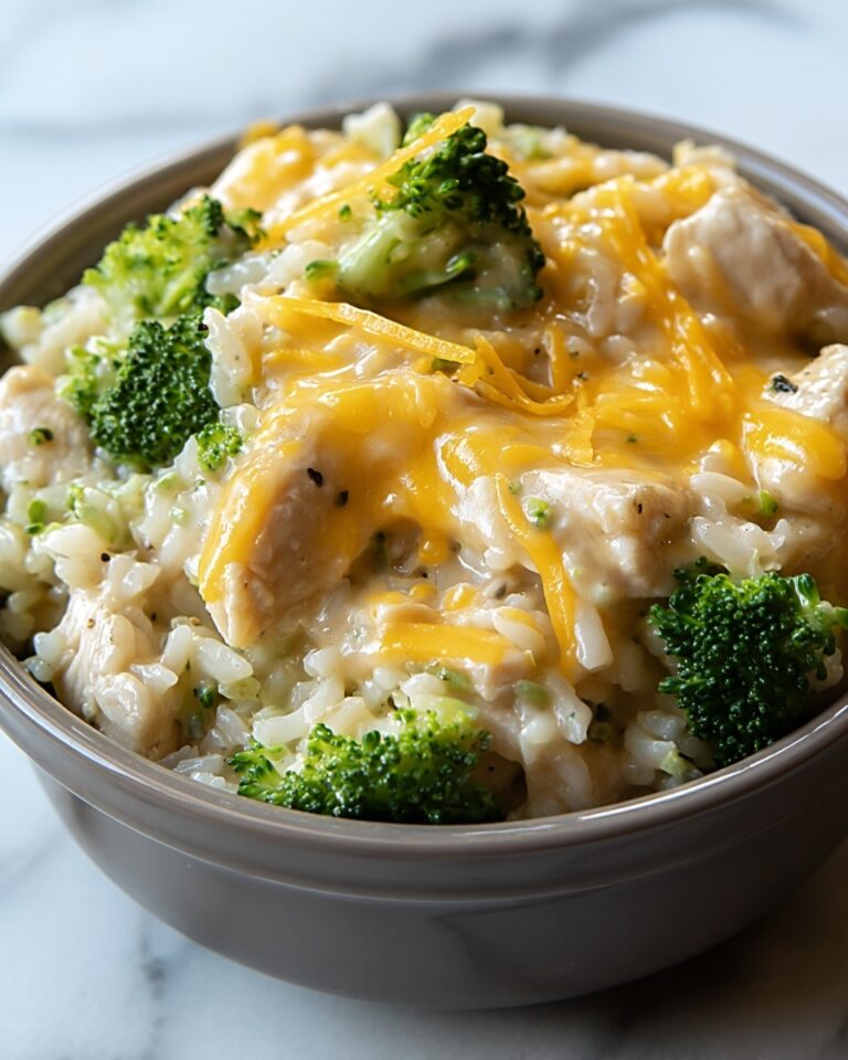 Crockpot Cheesy Chicken Broccoli Rice Recipe