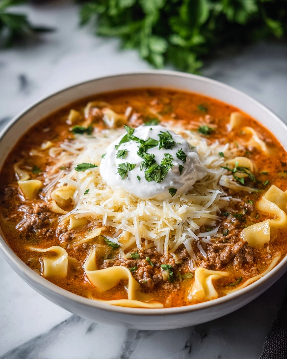 Easy Lasagna Soup Recipe - Recipe Image