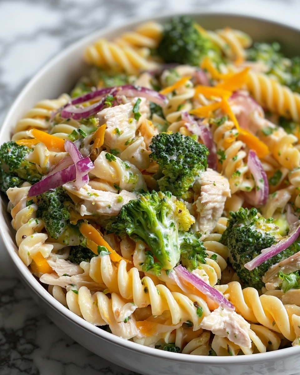 Chicken Broccoli Pasta Salad Recipe - Recipe Image