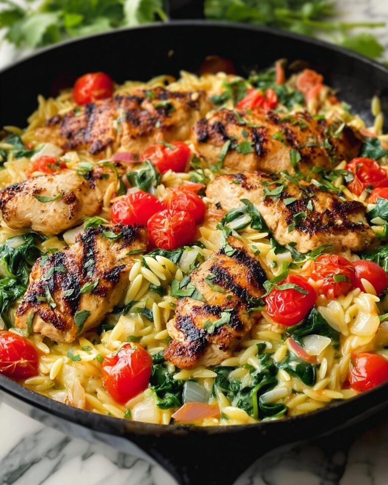 One-Pot Chicken Orzo Skillet Recipe