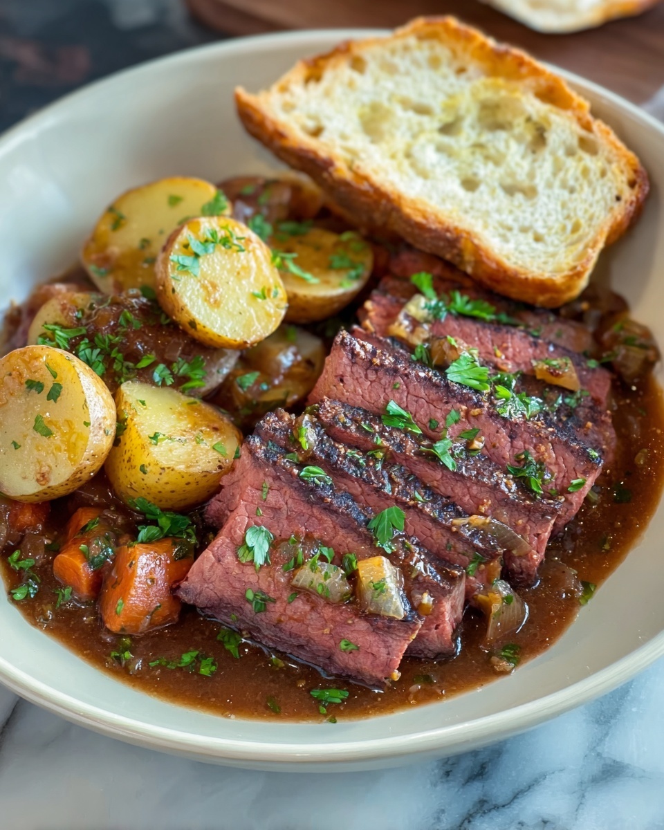 Slow Cooker Corned Beef and Potatoes Recipe - Recipe Image