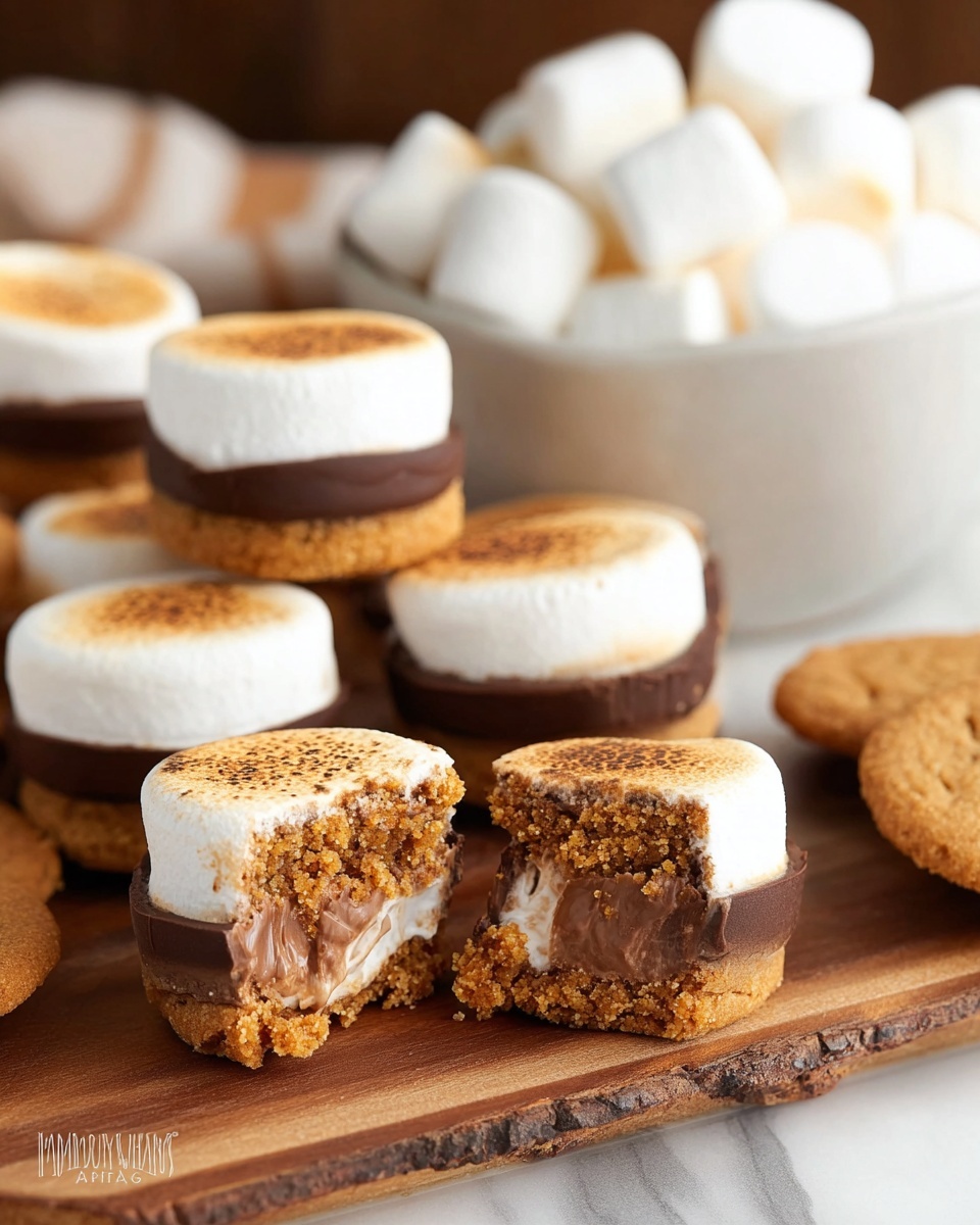 Peanut Butter Cup S'mores Bites Recipe - Recipe Image