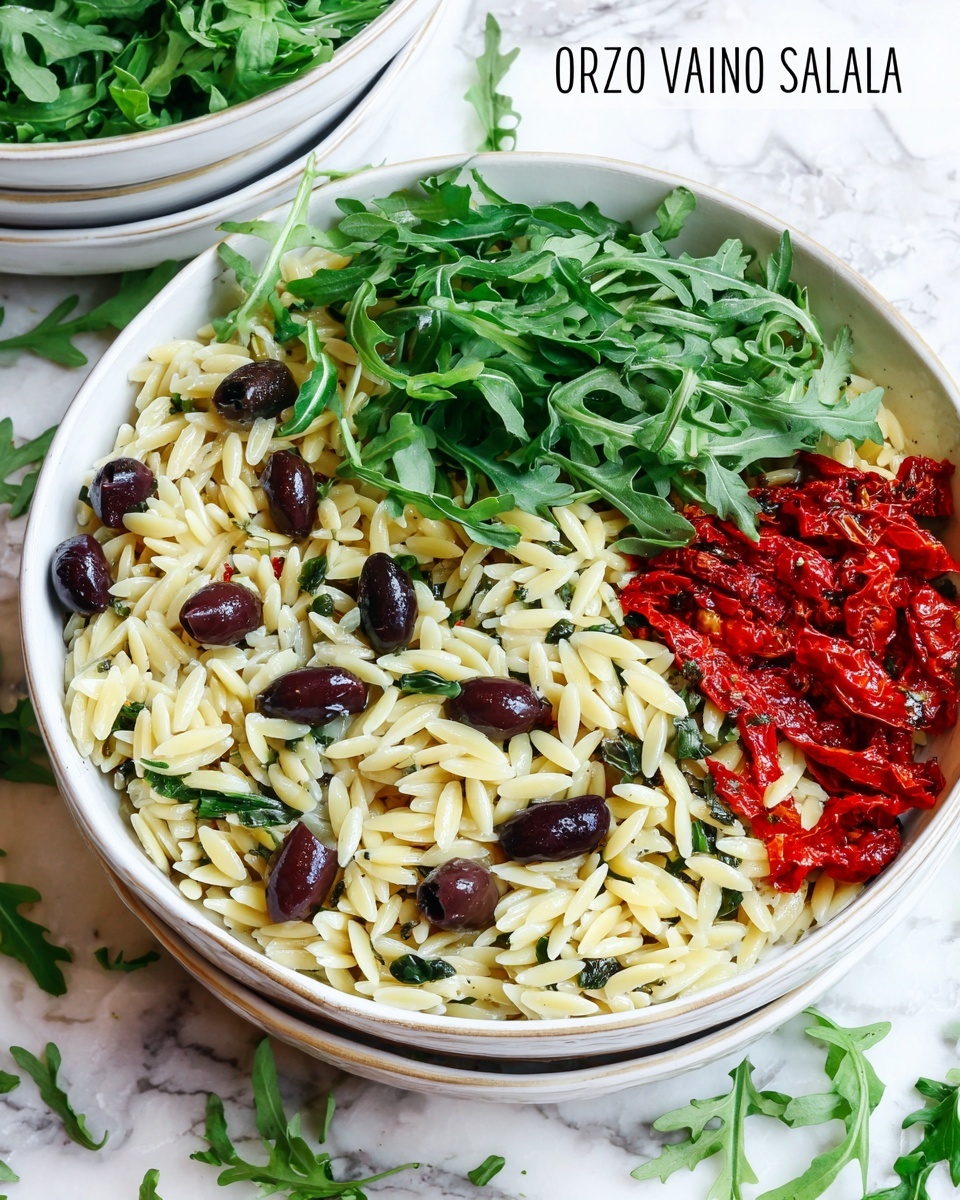 Orzo Salad with Dijon Vinaigrette Recipe - Recipe Image
