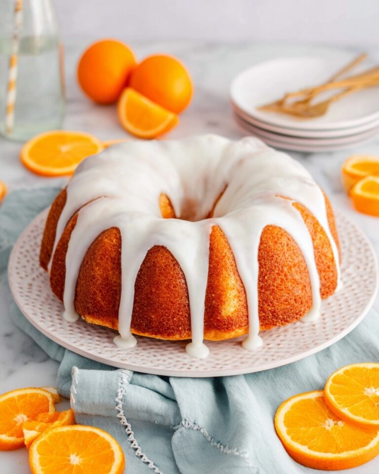Orange Juice Cake with Citrus Glaze Recipe