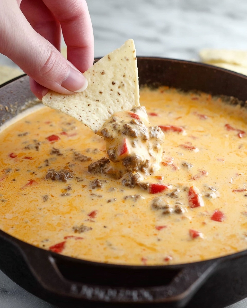 Cheesy Sausage Rotel Dip Recipe - Recipe Image
