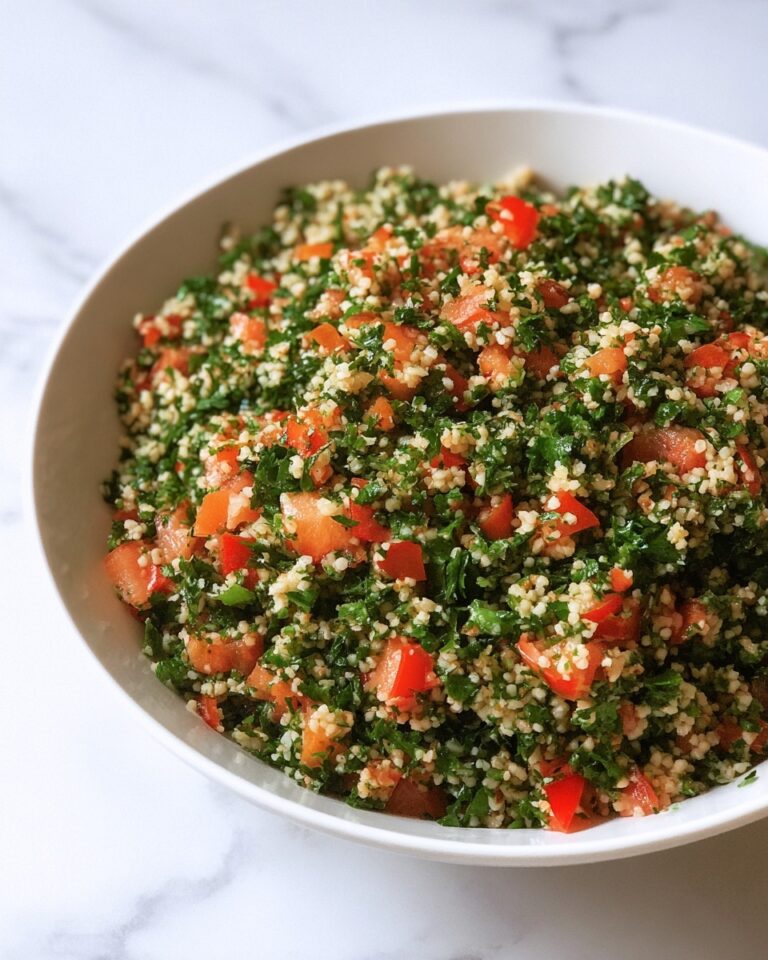 Refreshing Tabbouleh Salad with Fresh Parsley and Mint Recipe