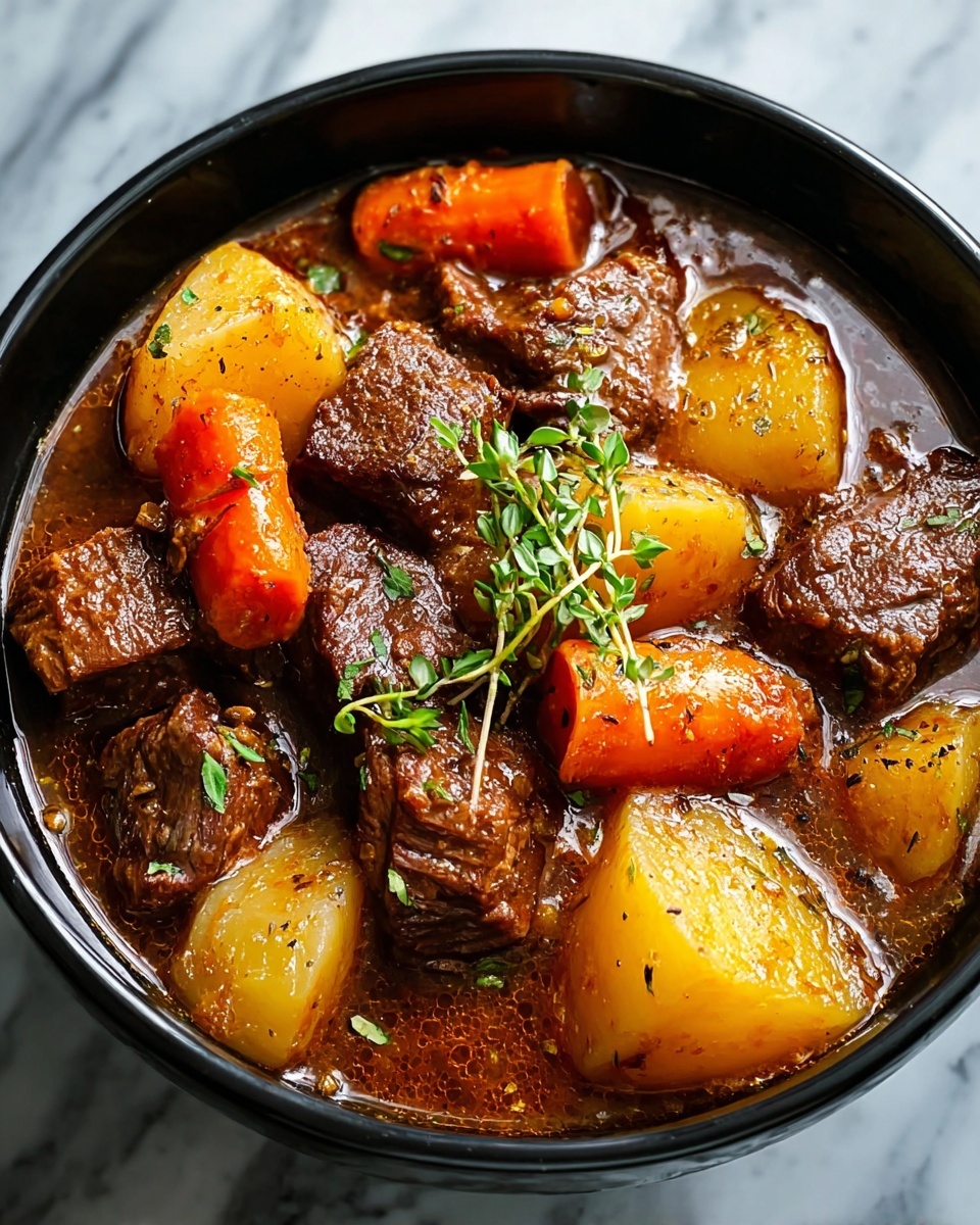 Easy One-Pot Beef Stew for a Cozy Family Favorite Dinner Recipe - Recipe Image