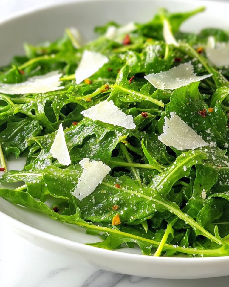 Fresh Arugula Salad with Lemon and Parmesan Dressing Recipe
