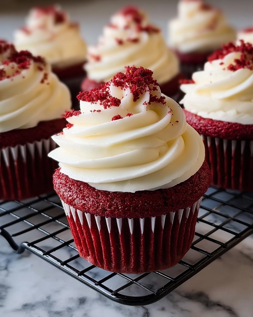 Red Velvet Cupcakes with Cream Cheese Frosting Recipe - Recipe Image
