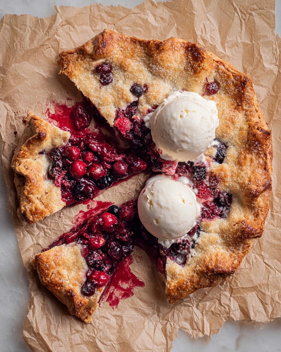 Rustic Cranberry Galette Recipe - Recipe Image