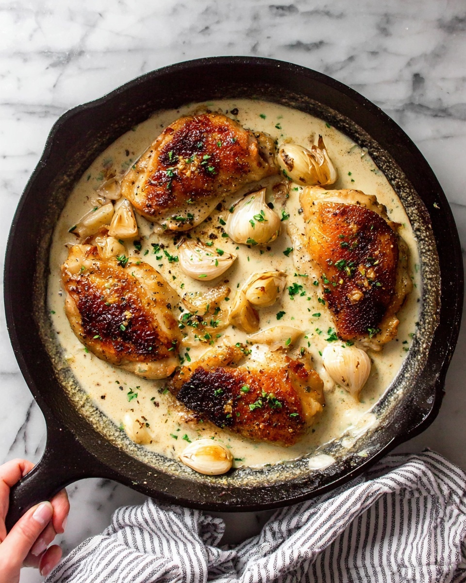 Creamy Garlic Chicken Recipe - Recipe Image