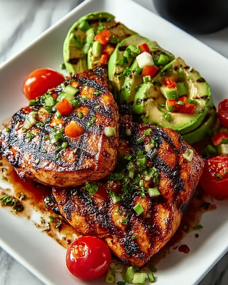 Flavorful and Healthy Grilled California Avocado Chicken Recipe - Recipe Image