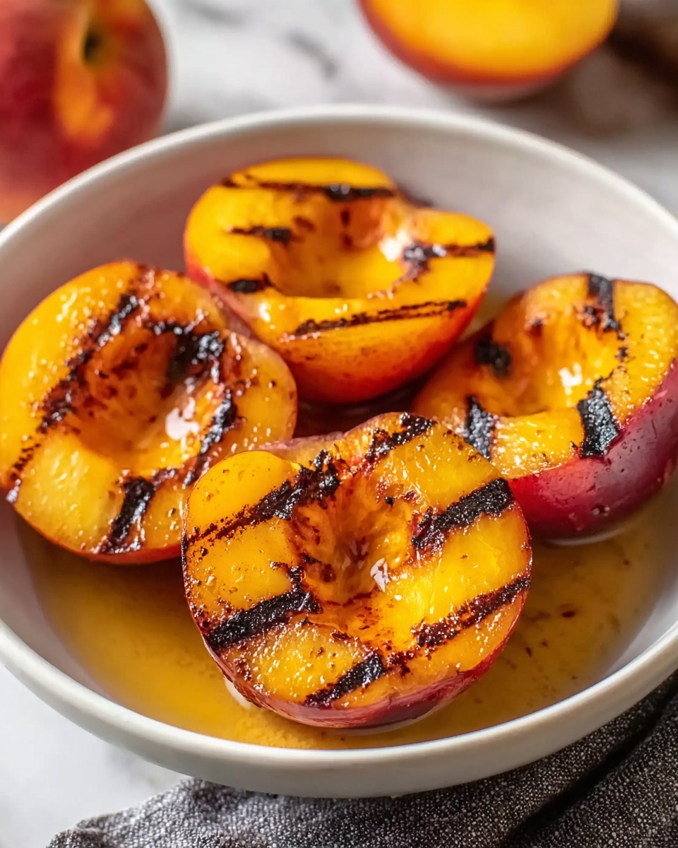 Sweet and Irresistible Brown Sugar Grilled Peaches: The Perfect Summer Dessert Recipe - Recipe Image