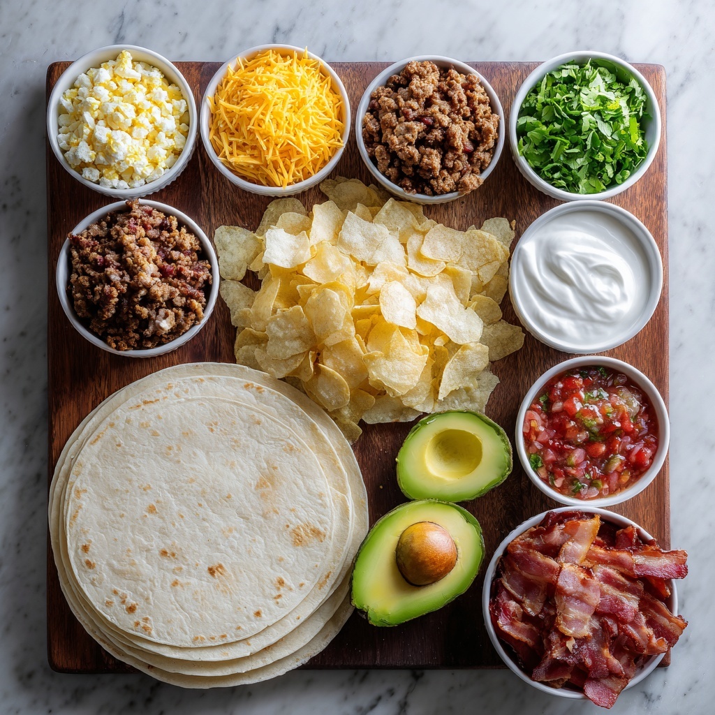 Breakfast Burrito Board: A Build-Your-Own Morning Feast Everyone Will Love Recipe - Recipe Image