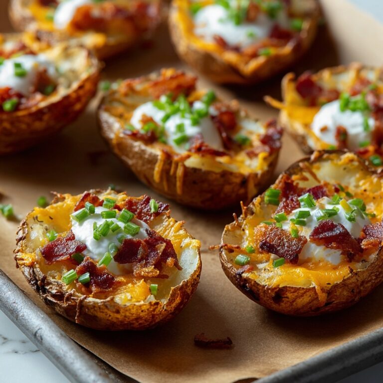 Loaded Sliced Baked Potatoes with Bacon & Cheese Recipe