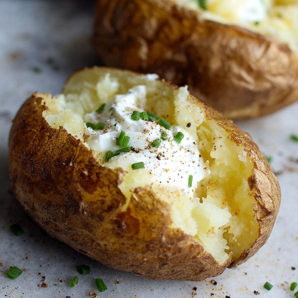 Pressure Cooker Baked Potatoes with Crispy Finish Recipe - Recipe Image