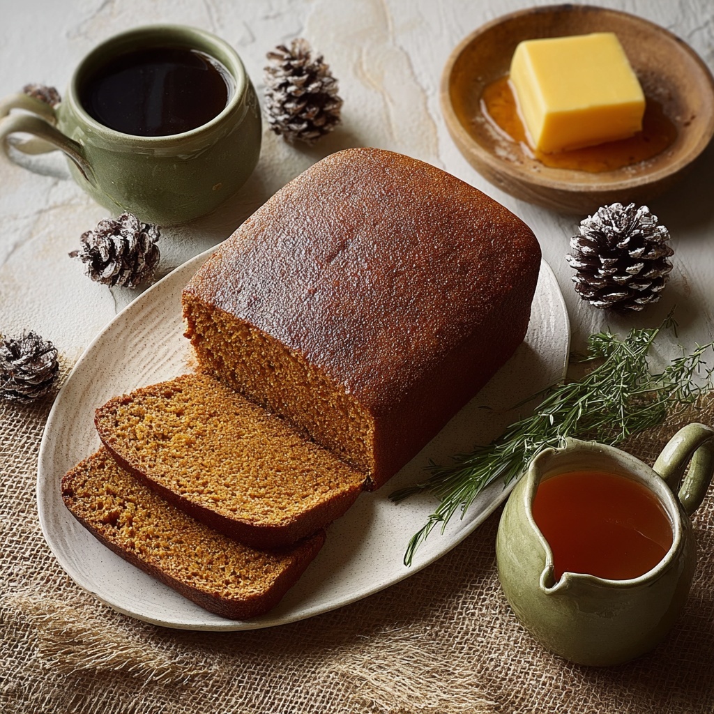 Spiced Baked Pumpkin Gingerbread Recipe - Recipe Image