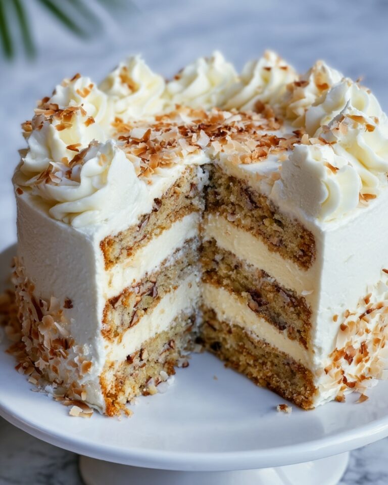 Hawaiian Wedding Cake with Whipped Cream Cheese Frosting Recipe