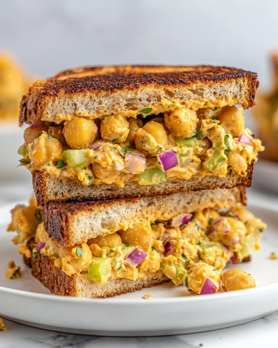 Irresistible Chickpea Salad Melts: The Ultimate Sandwich Recipe - Recipe Image