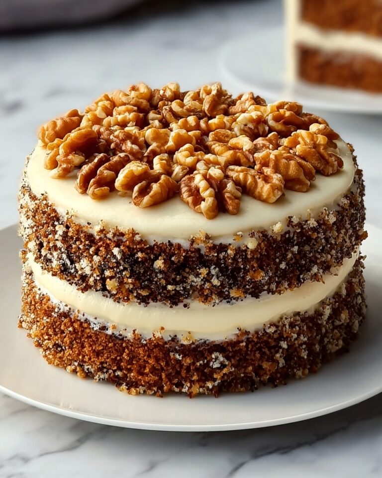 Carrot Walnut Cake with Cream Cheese Frosting Recipe