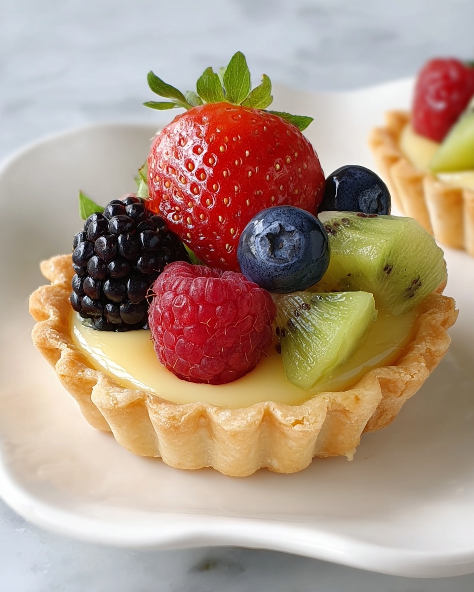 Mini Fruit Tarts with Pastry Cream and Fresh Berries Recipe - Recipe Image
