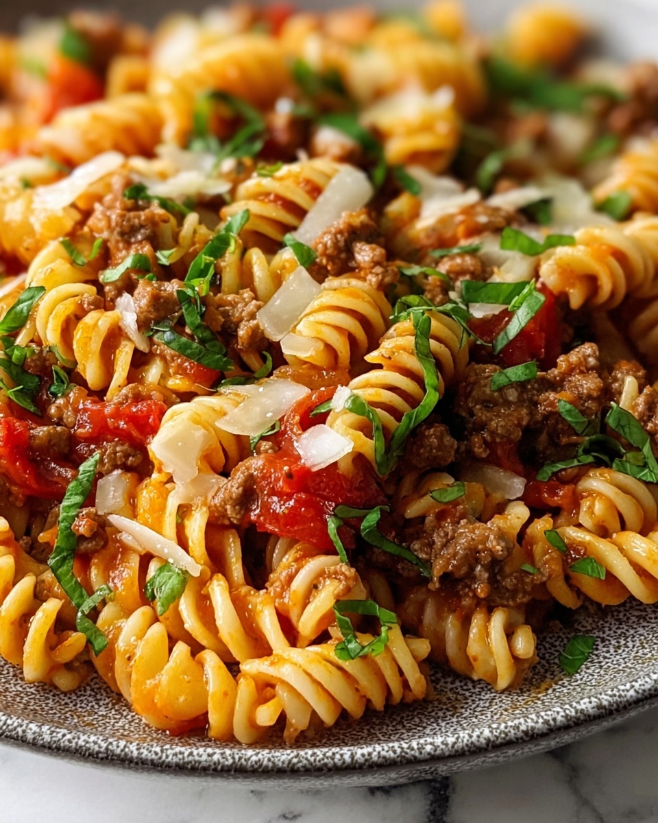 Cheesy Beef Pasta Recipe - Recipe Image