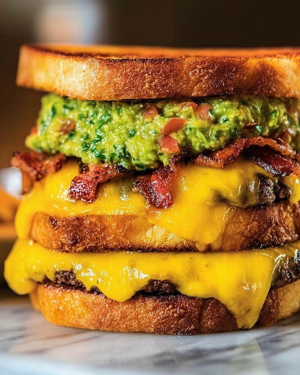 Beef Guacamole Grilled Cheese Sandwich Recipe - Recipe Image