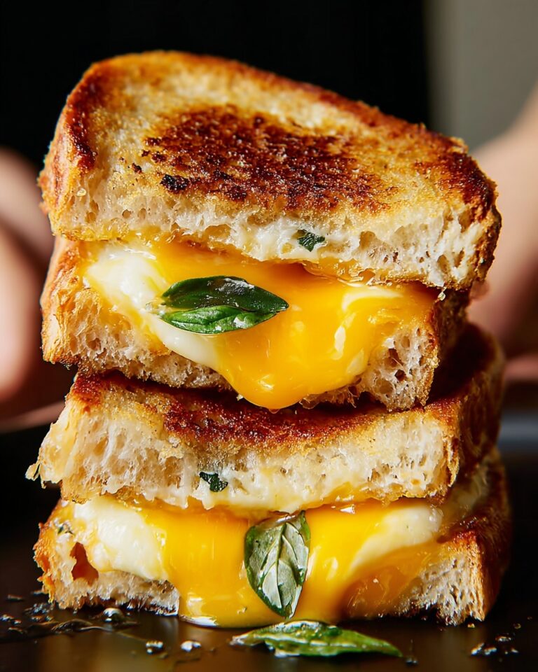 Honey Peach White Cheddar Grilled Cheese Recipe