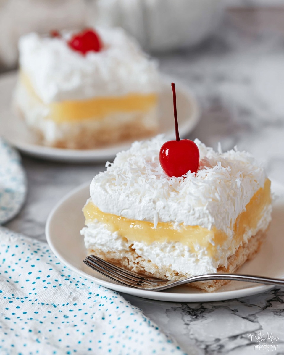 Pina Colada Lush Cake Recipe - Recipe Image