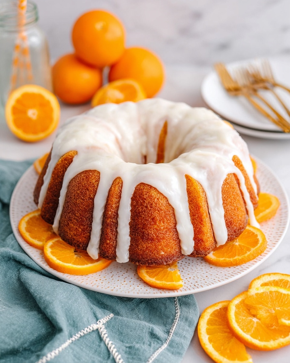 Orange Juice Cake with Citrus Glaze Recipe - Recipe Image