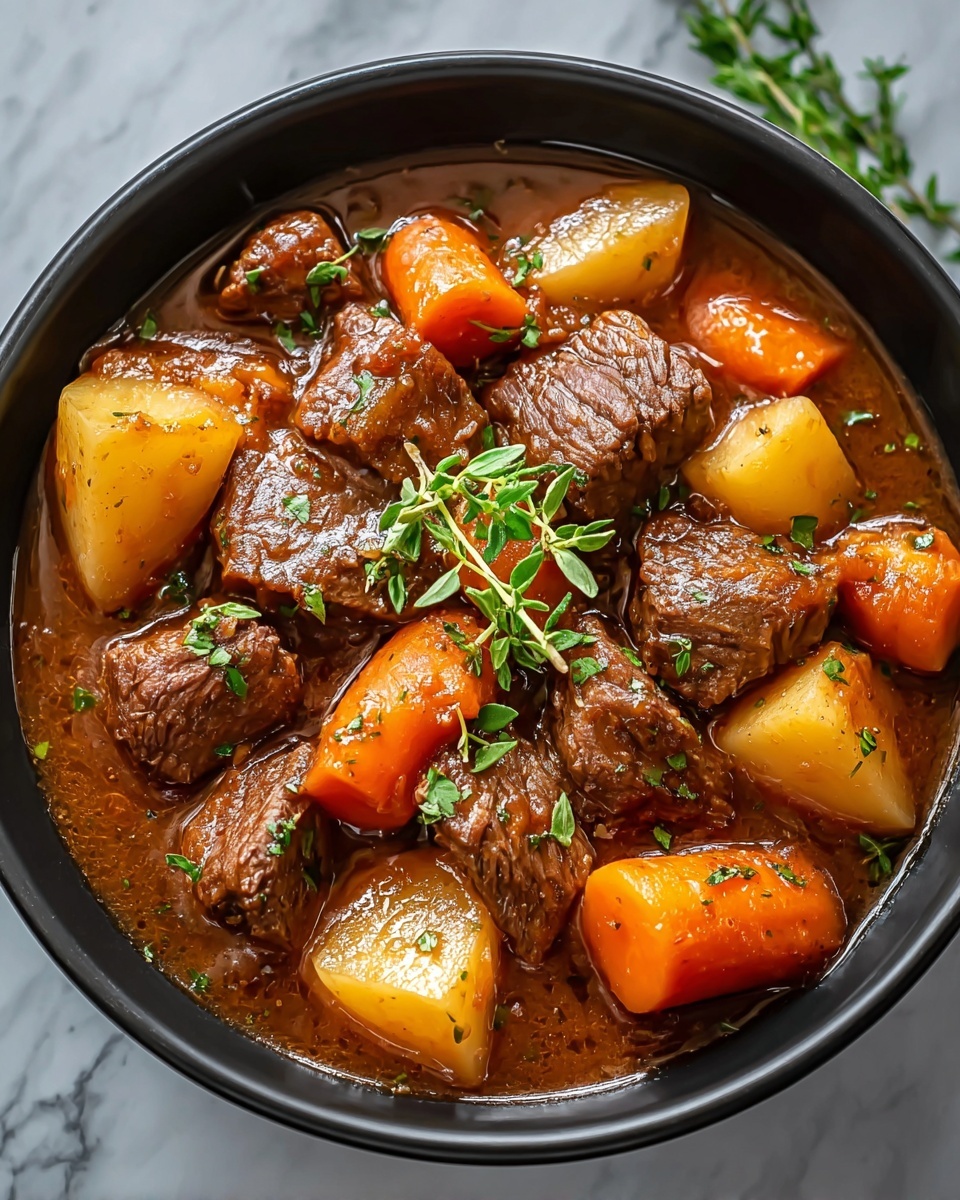 Easy One-Pot Beef Stew for a Cozy Family Favorite Dinner Recipe - Recipe Image