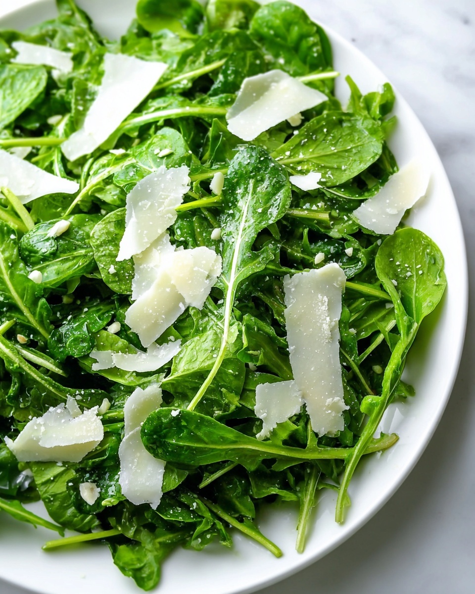 Fresh Arugula Salad with Lemon and Parmesan Dressing Recipe - Recipe Image