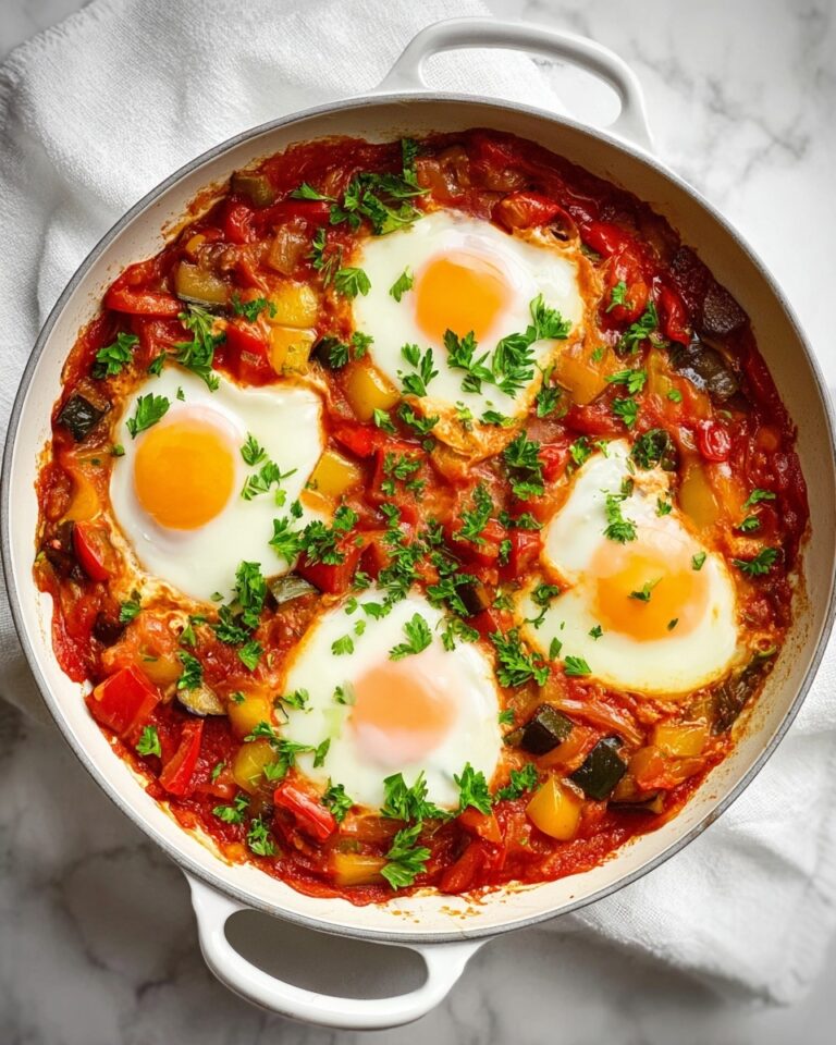 Spicy Homemade Eggplant Shakshuka Recipe